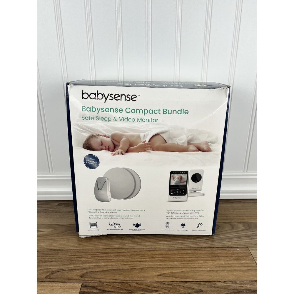 BabySense 7 Movement Baby Monitor - White (BSN-BS7) NO MONITOR